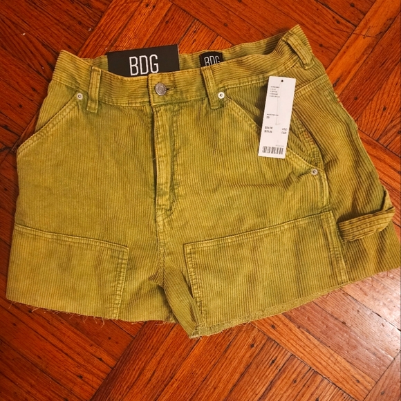 BDG lime green high-rise carpenter shirts - Picture 1 of 4